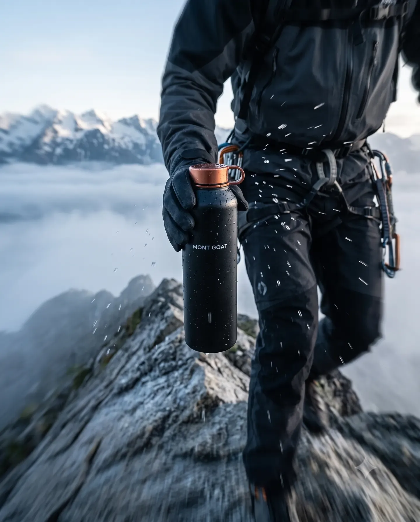 Summit Bottle in Burnt Orange - on the ridge
